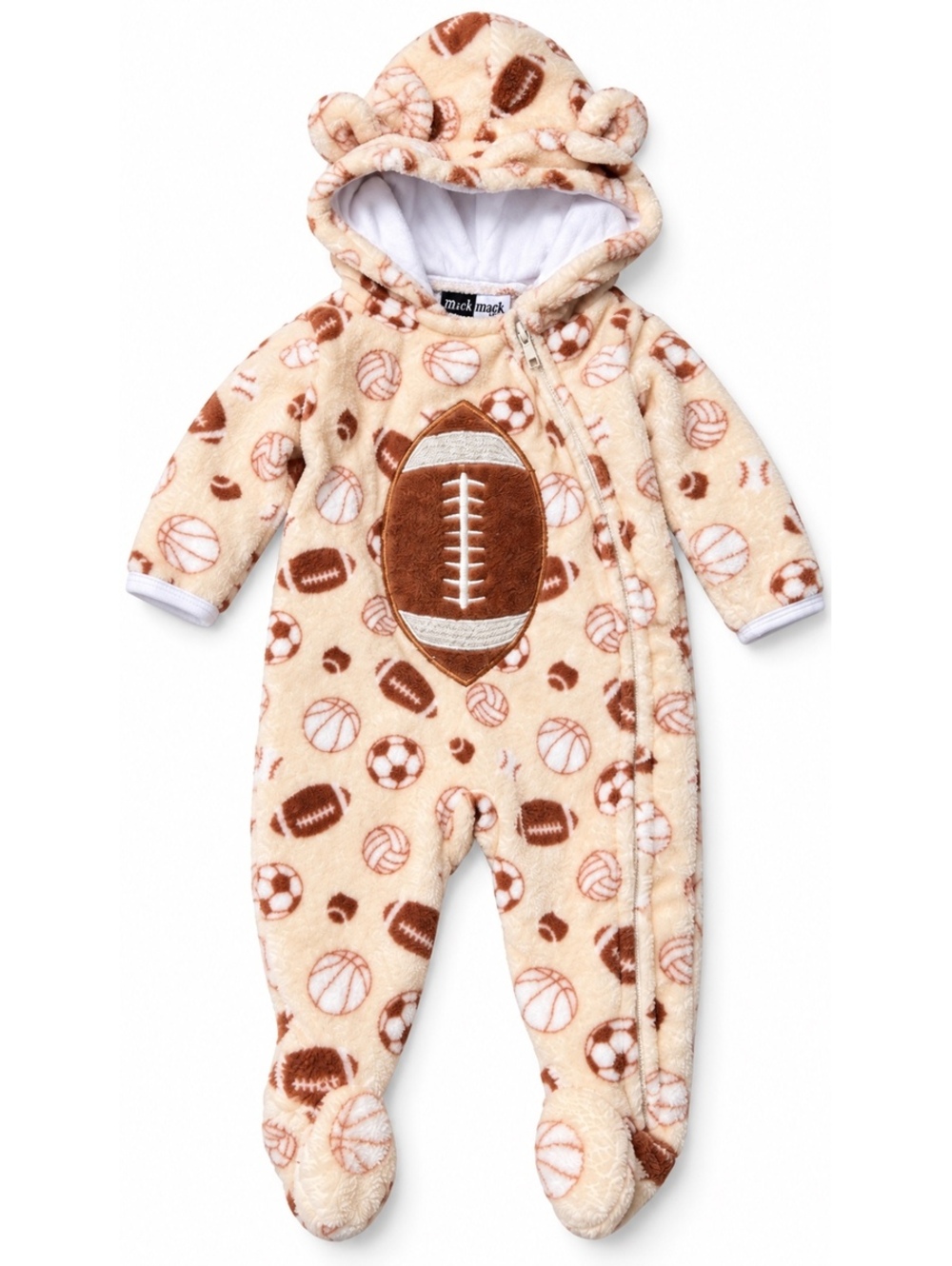 Baby Sports-Themed Fleece 0-3 Months